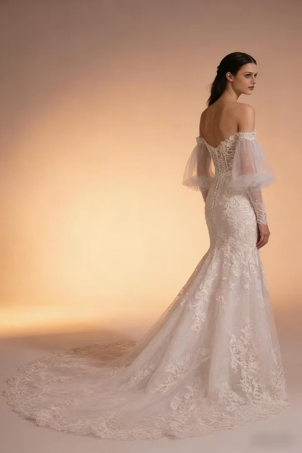 Iolani Palace Lace Gown - Image 4